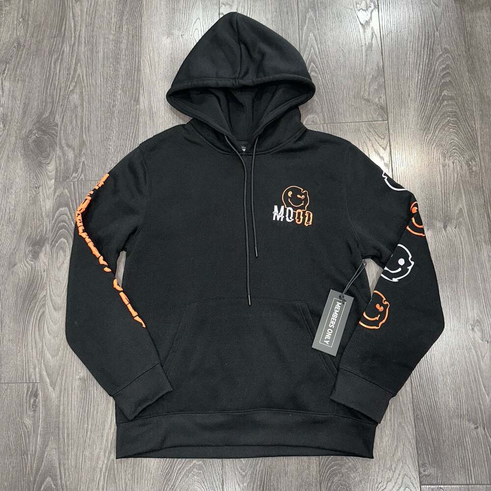 Members Only Mood Graphic Hoodie Black Size S